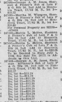 Delinquent Tax Owed by George A.M.  Jones